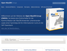 Tablet Screenshot of open-maxdb-group.org